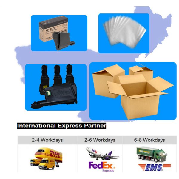 Черный набор тонера Кйосера для картриджа для принтера 1040, страница Кйосера Экосыс ФС лазера 2 500