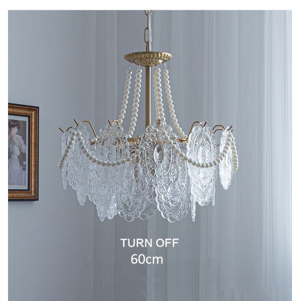 Luxury Villa Living Room Chandelier Glass Lampshade Fancy Chandelier(WH-CY-246)