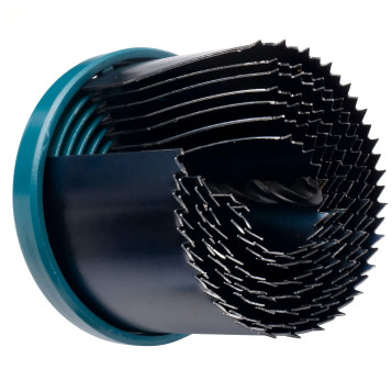 Serrated 65Mn Steel 7PC 2" Multi Blade Hole Saw Kit For Cutting Neat Holes In