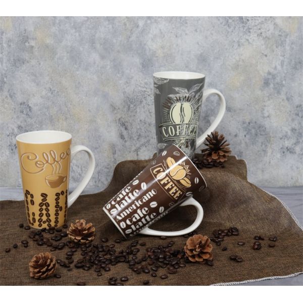 510cc coffee mug milk mug AB grade Ceramic/Porcelain for commercial using customized design