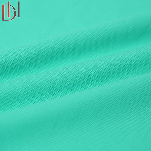 High Quality Comfortable Breathable Rib Plain Dyed 96% Cotton 4% Spandex Jersey Polo Pearl Fabric