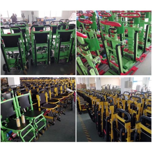 Aluminum Alloy Folding Stretcher , Stair Climbing Chair For Old Disabled People