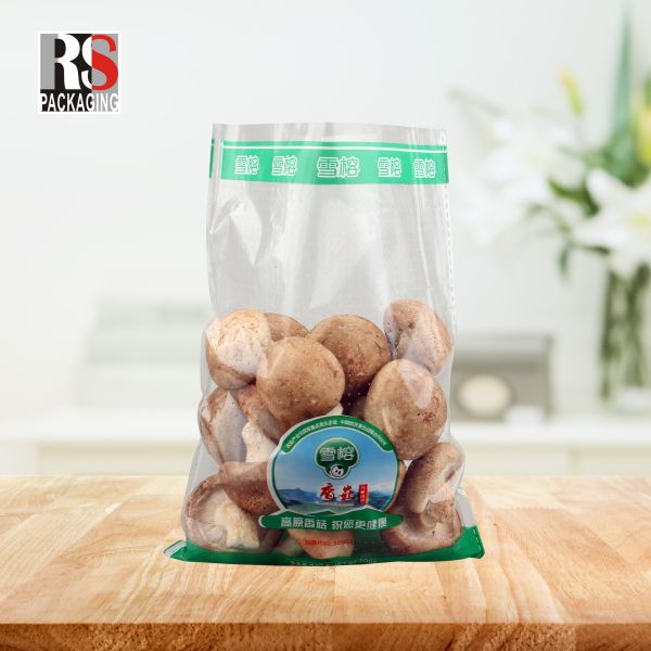 Mushroom Plastic Micro Perforated Bags For Vegetables Food Grade Customized