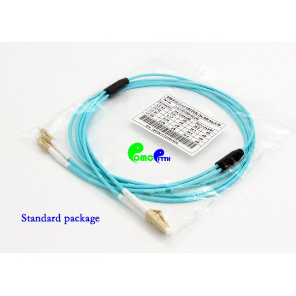 Rodent - Resistant Fiber Optic Patch Cables OM3 LC - LC Armored Duplex High Tensile Strength Uni tube armored cable