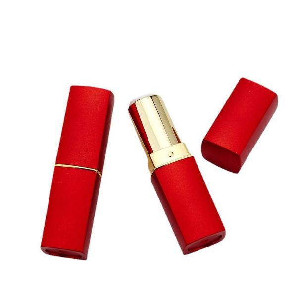 Red Empty Lipstick Tube Square Tube Phnom Penh  telescopic rotating Lipstick Tube
