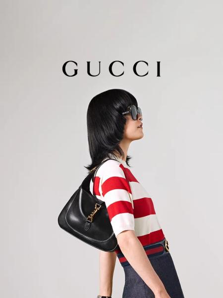 Black Leather 1961 Jackie Bag By Gucci Time Honored Classic Golden Accessories