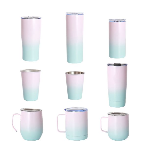 Eco Friendly Double Wall Insulated Thermal Cup With Lids 30oz