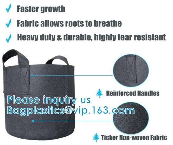 Smart Grow Bags For Potato/Plant Container/Aeration Fabric Pots With Handles Fabric Plants Pots with Handles, Indoor