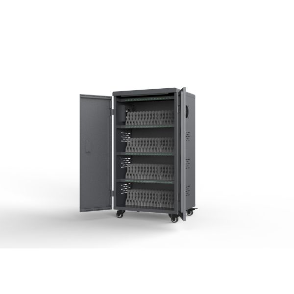 64 Ports Big Capacity USB Charging Cart with 100-250V Input Voltage and 5V 2A Output for Tablets Charging Cabinet