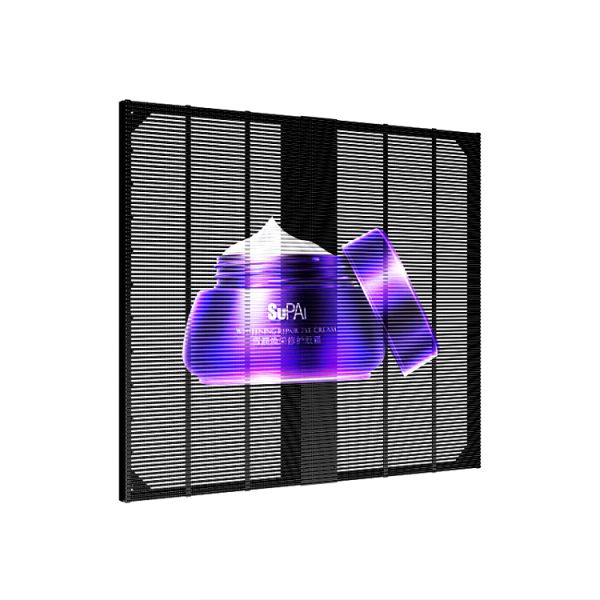 Indoor 500*1000mm 4000-4500cd P3.9 LED Transparent Display Screen Film & Panel LED  Category LED Display