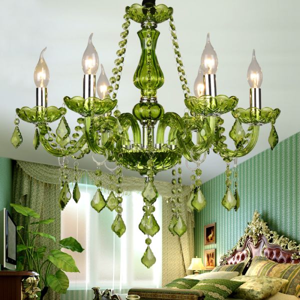 Green crystal chandelier Kitchen Dining room Lighting Fixtures (WH-CY-51)
