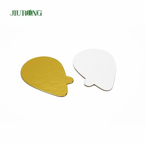 100*65mm Disposable Cake Board Food Grade Foil Paper Oval Cake Drums