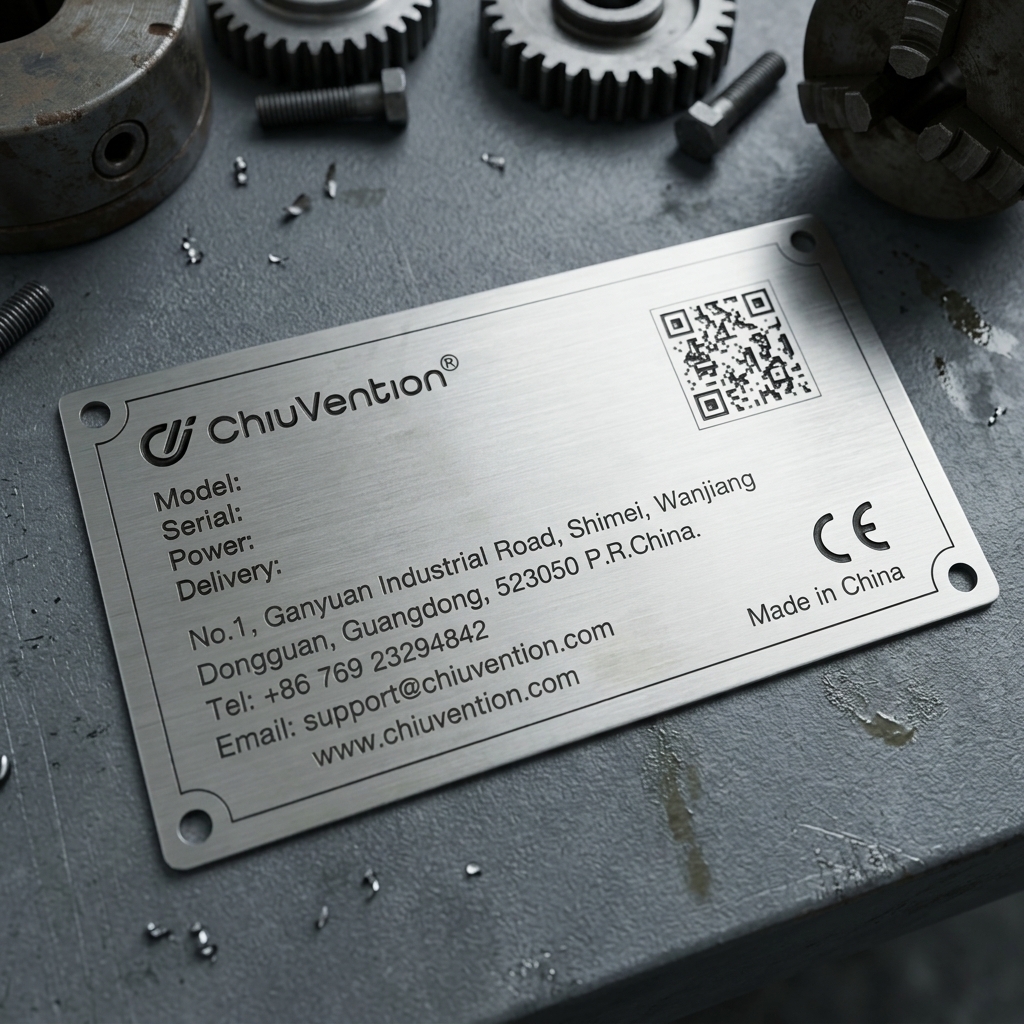 High-Gloss Carved Aluminum Stainless Steel Engraved Embossed Nameplates Corrosion-Resistant Customized Metal Crafts