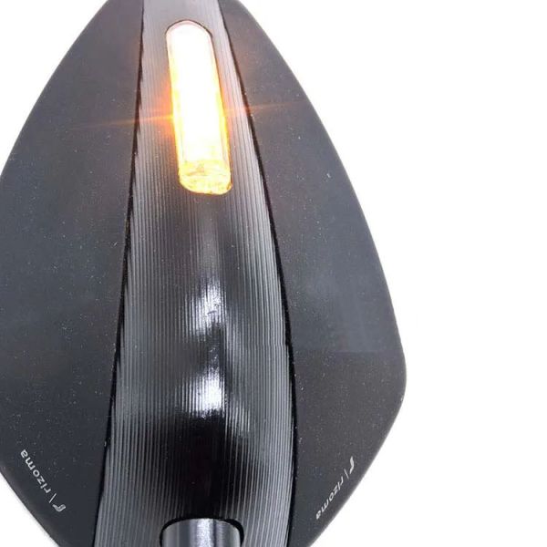 Black Custom CNC Aluminium LED Light Rearview Mirror Side Mirrors for Electric Scooter