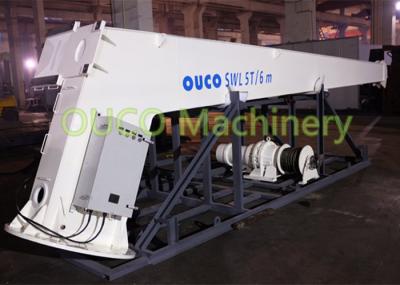 High Reliability Stiff Boom Crane , Marine Small Dock Crane Good Performance