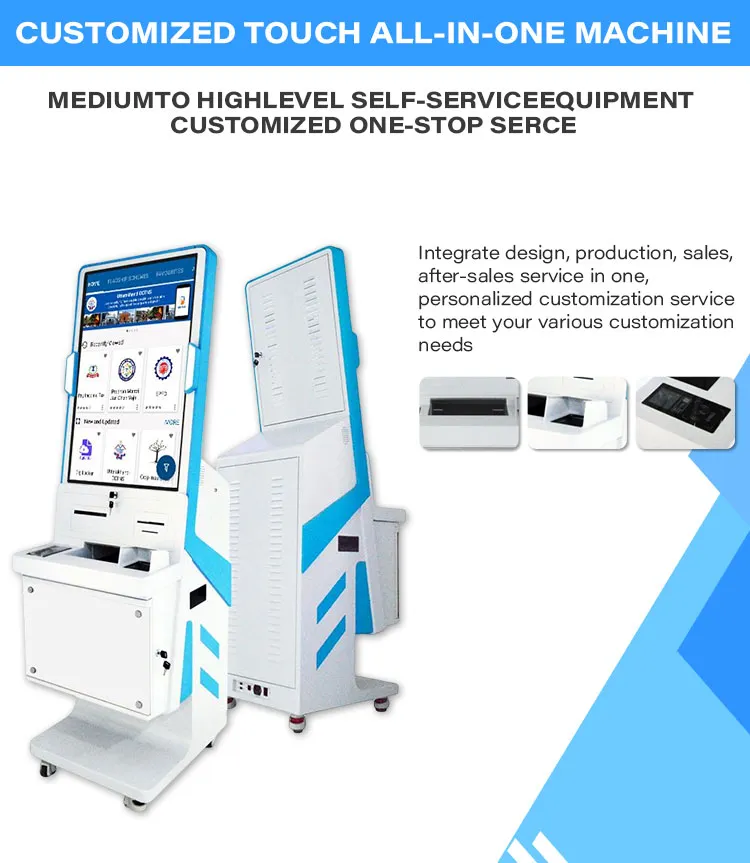 CE Медицинское расчетное обслуживание Сенсорный экран Киоск самообслуживания 32 дюйма Больничная проверка в киоске