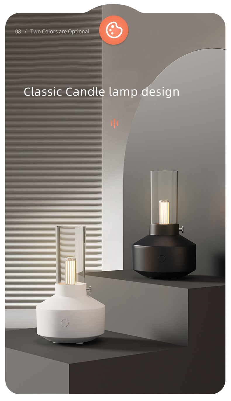 NEW Ultrasonic Fragrant Aromatherapy Air Humidifier Electronic Yoga Candle Light Home Essential Oil Aroma Diffuser
