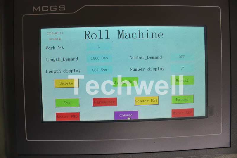 Автоматический крен контролируемый ПЛК кафельный формируя машину для стальным плитки застекленной металлом