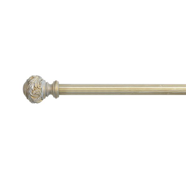 Painted Surface Treatment Metal Pipe Curtain Rods Customized Length For Hotel Renovation
