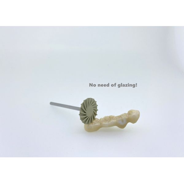 High Gloss Dental Rubber Diamond Polisher Wheel Polishing Bur HP Shank