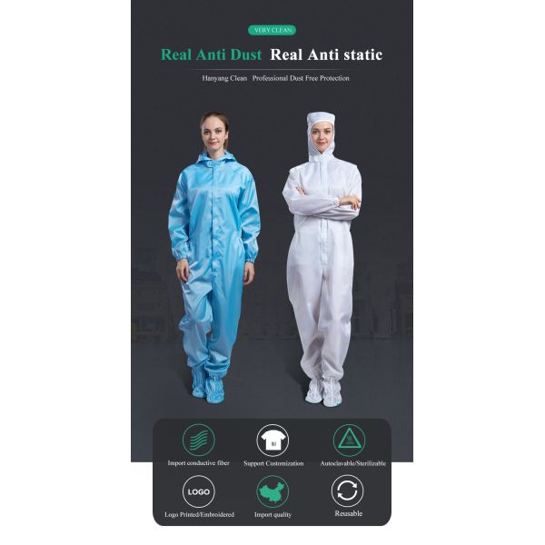 High Efficiency Level A Vapor-Protective ESD Coverall with 106-107Ohm Surface Resistance