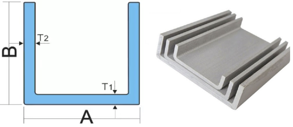 U Channel Shaped Fiberglass Pultruded Structural Profiles 600 To 3000mm