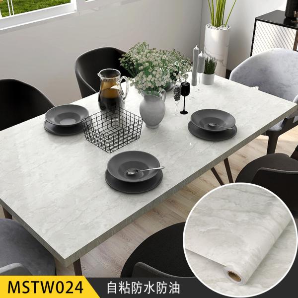 Marble Self Adhesive Decorative Vinyl Film Waterproof Removable Wallpaper