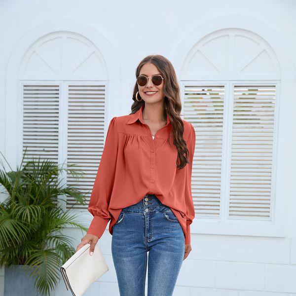 Chiffon White Ruffle Shirt Autumn Spring Hooded Collar Women Trucksuit