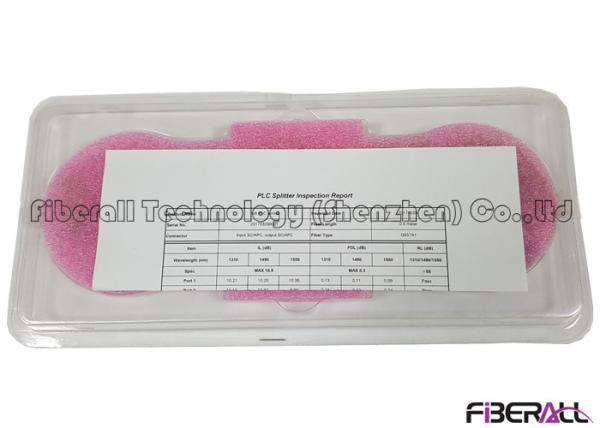 Small Type Fiber Optic PLC Splitter 1x4  For EPON With 0.9mm SC Fiber Optic Pigtail