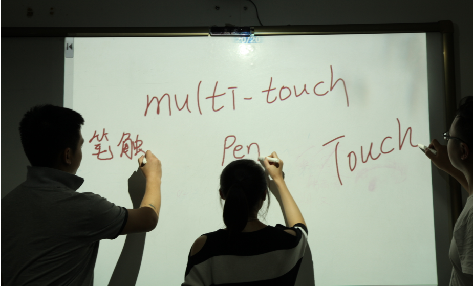 Касание ручки 4096*4096 оптически портативное взаимодействующее Whiteboard двойное
