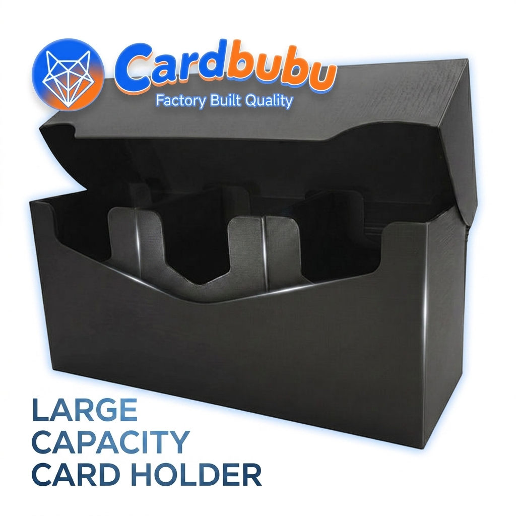 Personalized Secure Plastic Deck Box Secure Blue Trading Card Hard Case
