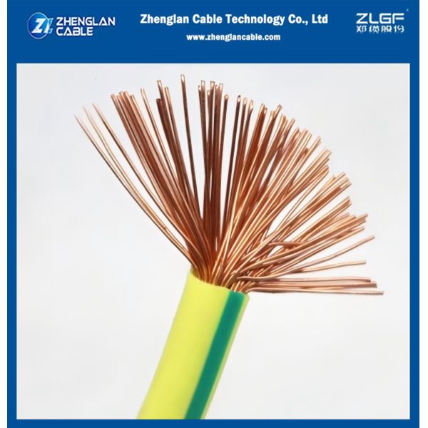 H07V-K Conductor de cobre PVC cable CU/PVC Clase 5 450/750V 2.5mm2 cable de cobre Pvc aislado a 90 °C IEC60227