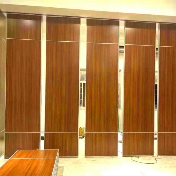 Operable Acoustic Sliding Folding Partition wall with PU Leather Finish Material