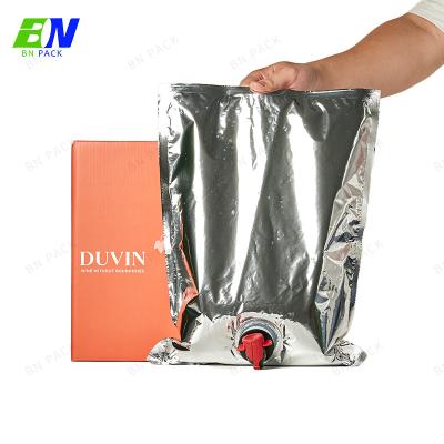 High Barrier 1L 3L 5L 10L Bag In Box With Valve For Wine Apple Juice Orange Juice