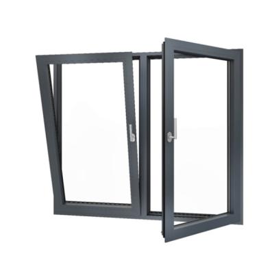 ODM Aluminum Tilt And Turn Windows , Horizontal Double Tempered Glass Window