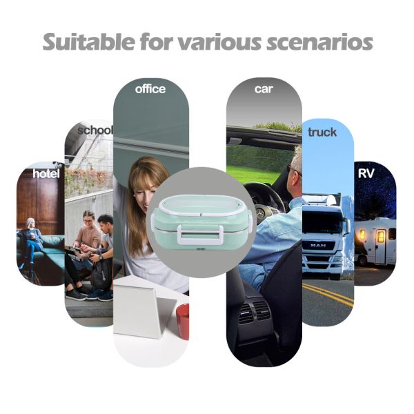 Быстрое сердце 60 Вт Электрическая коробка обеда нагреватель пищи для 220V-12v 24v/110v-12v 24v