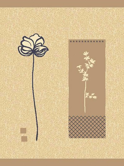 New Chinese style flower polypropylene wilton area rug