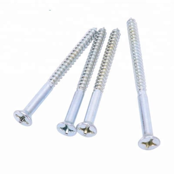 Stainless Steel Cross Recessed Countersunk Head Wood Screws Furniture Screws