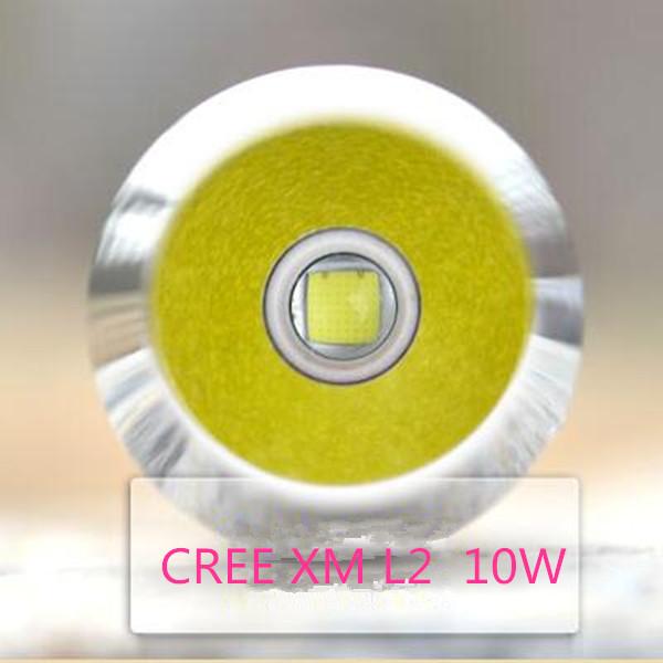 CREE XM L2 1000 Lumens Super Bright Hand-held flashlight Detector for Gemstones,Jewelry,Jade,Amber 18650 Power LED Torch