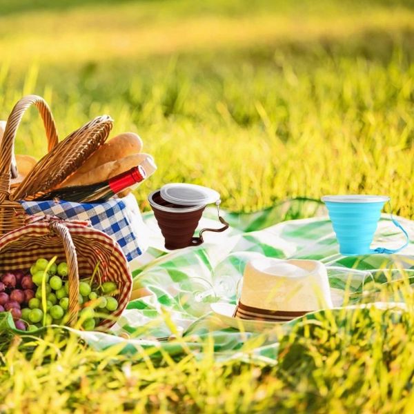 Mini Travel 270ML 9.2oz Collapsible Silicone Coffee Cup