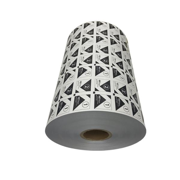 40 Micron Aluminum Foil Packaging Film Roll for Bzk Wipes in PE LWC Paper/PE Structure
