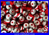 Plastic Aluminum Flip Off Cap 20mm Red Color For Injectable 10ml Vials 22mm Width 50mm Height