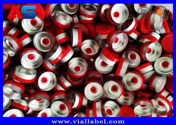 Os fechamentos de garrafa plásticos multicoloridos lançam fora dos tampões para tubos de ensaio de vidro pequenos do soro 11mm, 13mm, 20mm