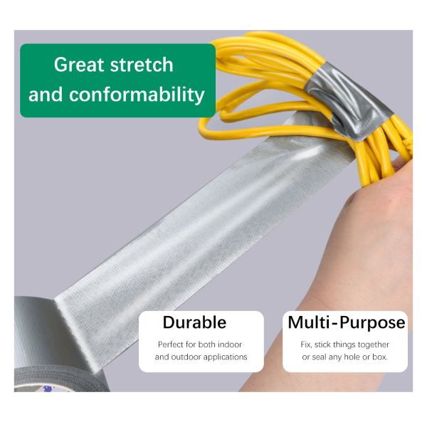 Single Sided Waterproof Textile Duct Tape Fiber Cloth Tape Resists Up To 200°F Cloth Gaffer Tape