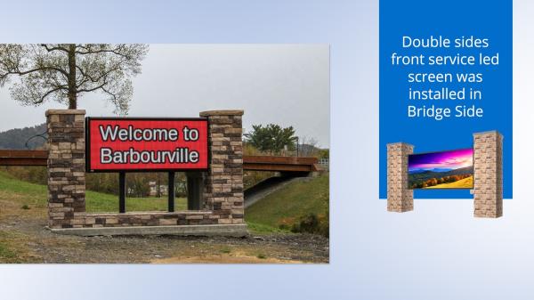 Full Color P8 1R1G1B 7500cd/sq Double Sided LED Display