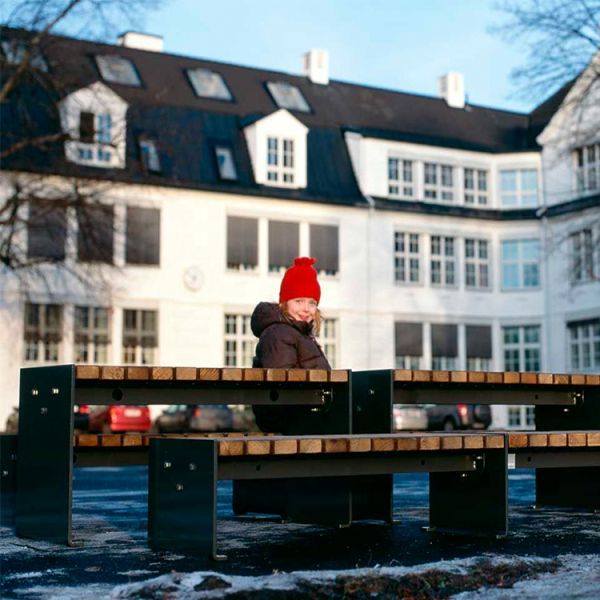 Métal contemporain des meubles 180cm et Tableau en bois de jardin