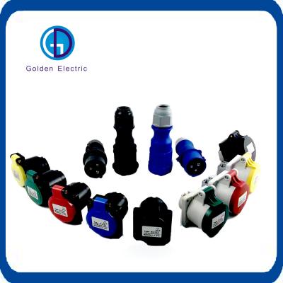 IP67 Wall Mounted Industrial Plug Socket Waterproof Heat Resistant 80