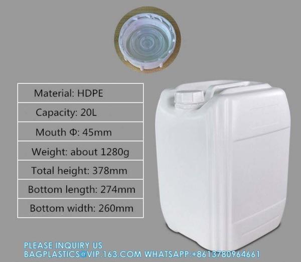 20L Fuel Tanks Plastic Car Jerry Can Mount Motorcycle Oil Container Chemical Liquid Waste Containers Canister