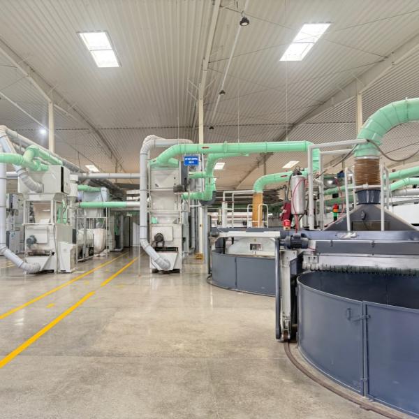 Waste cotton cleaning machine line
