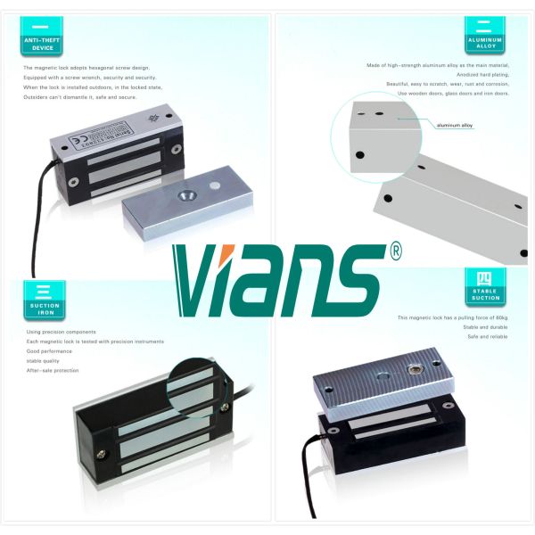 120lbs Electric Magnetic Lock Small Size DC12V Strong Tension For Drawer / Cabinets